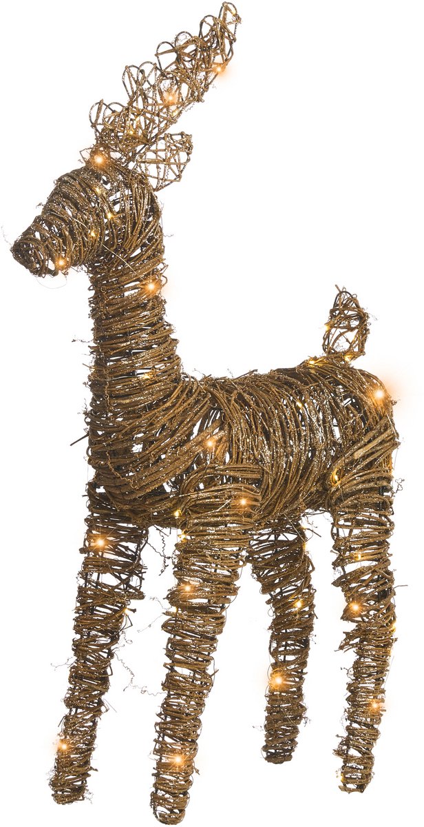 GRINDAVIK - LED kerstdecoratie - Natuurlijk - IJzer