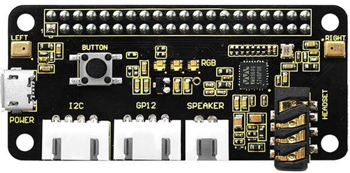 Elzusha - ReSpeaker 2-Mics Pi HAT voor Raspberry Pi, Voor AI Toepassingen