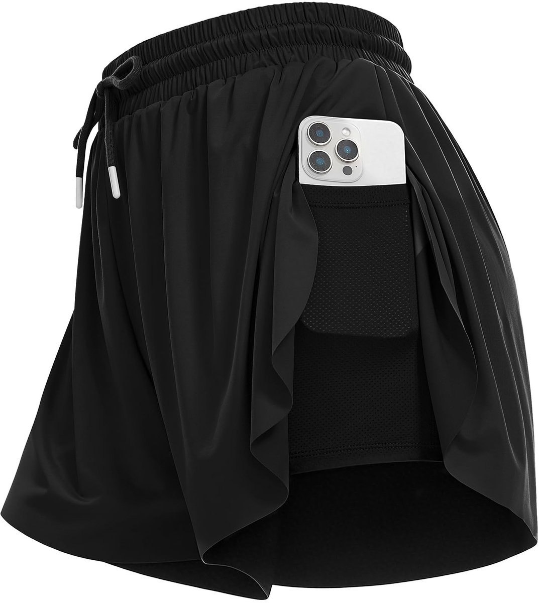 Elzusha - 2-in-1 Hardloopshorts voor Dames met Hoge Taille