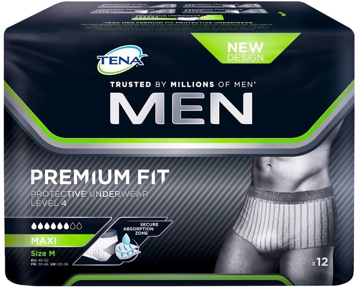 Elzusha - Men Premium Fit M Incontinentieverbanden (12 stuks)