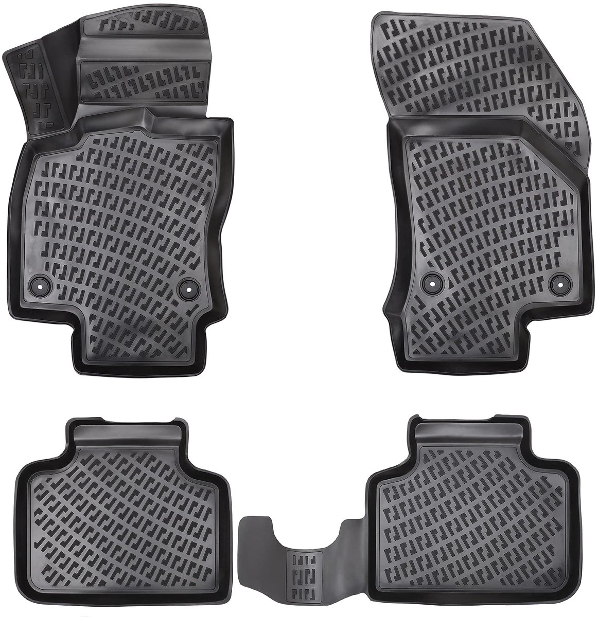 Elzusha - Rubbermat Set voor Ford Fiesta 5 (2001-2008)