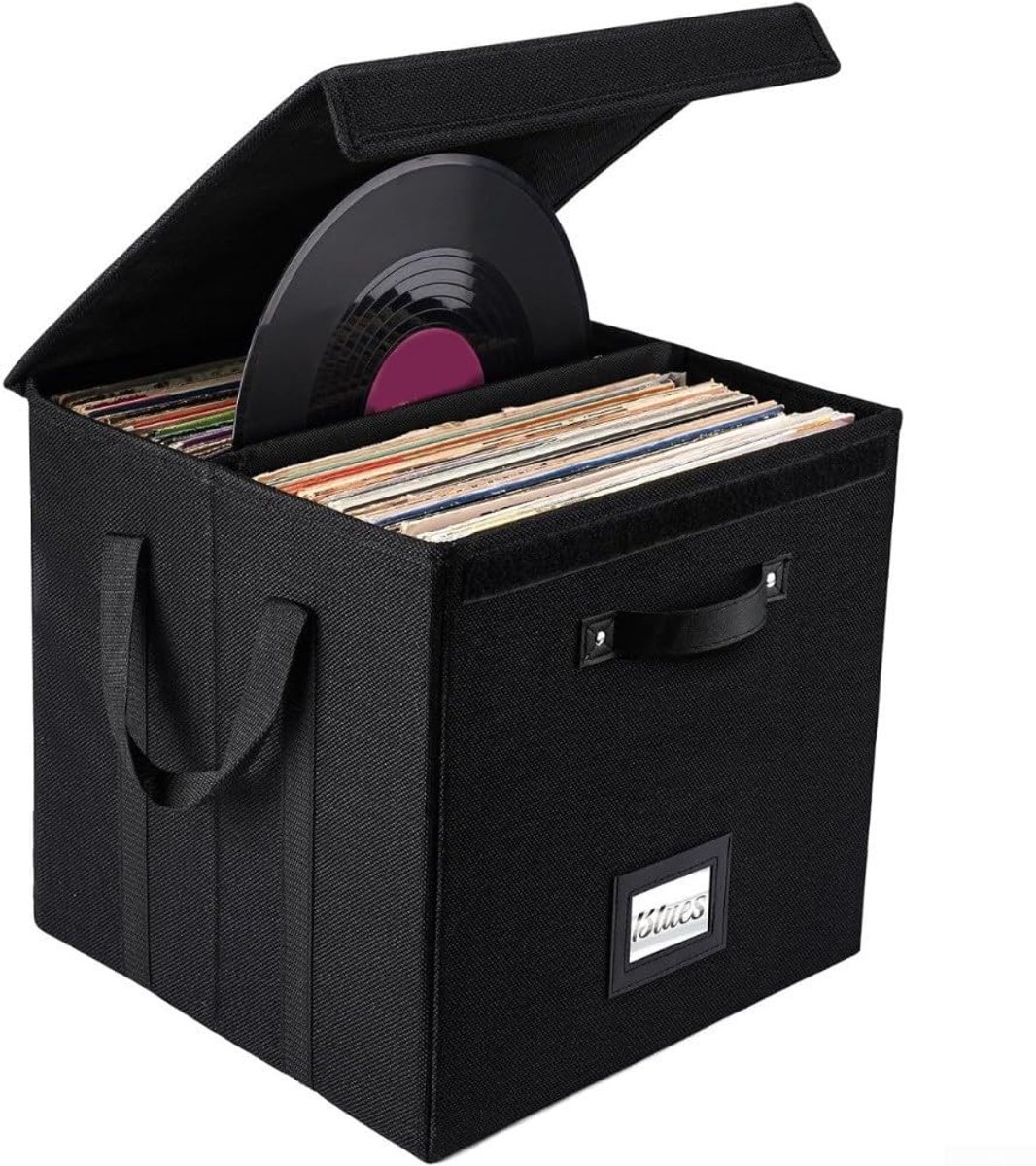 Elzusha - Vinylplaten Opbergdoos voor 120 LP's met Linnen Hoes