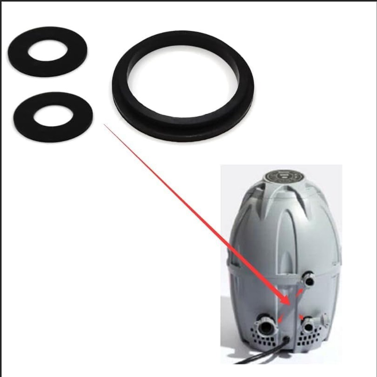 Elzusha - Set van 3 Dichtingen voor Spa's