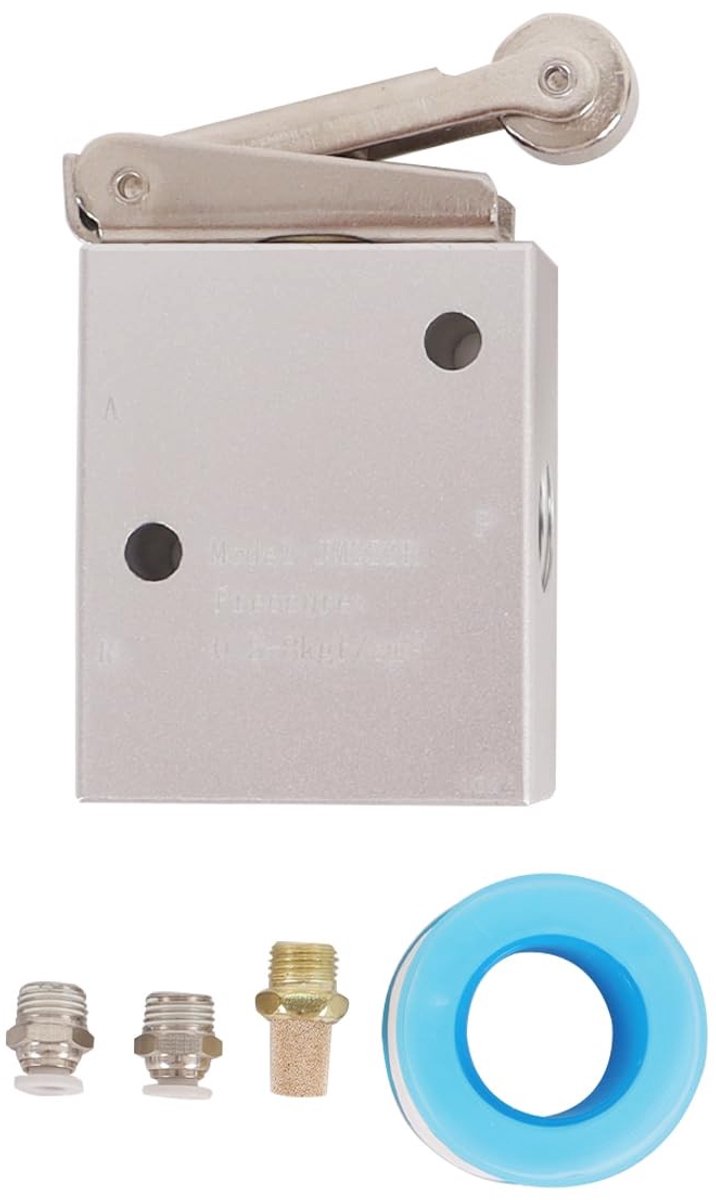 Elzusha - Pneumatische Mechanische Ventiel 2 Positie 3 Weg 1/4 Inch