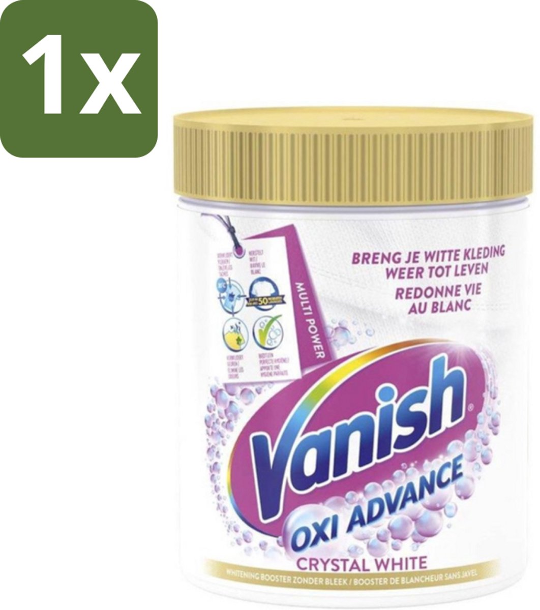 Vanish Oxi Advance - Kristalwit - Vlekkenverwijderaar Poeder - Witte Was - 840 Gram - 1 stuk