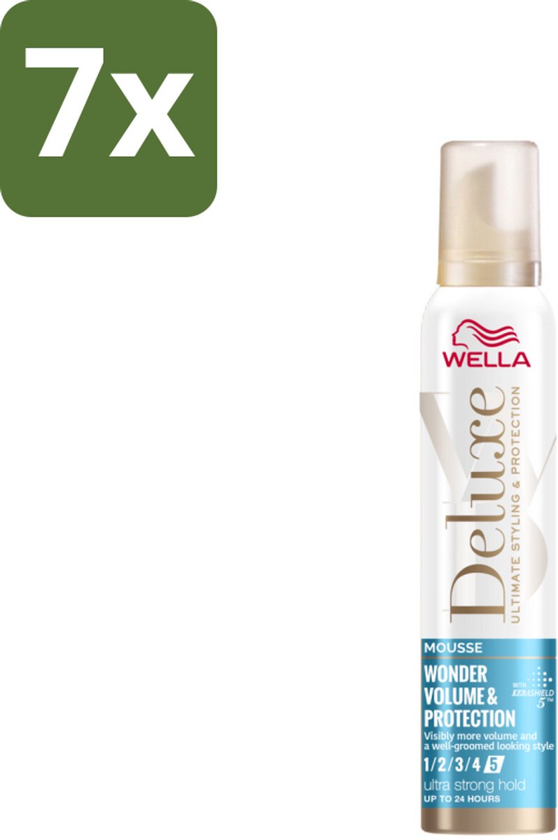 Wella – Deluxe Volume & Protection – Haarmousse – 200 ml - Bulkverpakking - 7 stuks