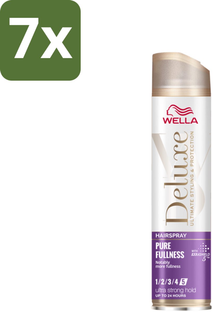 Wella – Deluxe Pure Fullness – Haarspray – 250 ml - Bulkverpakking - 7 stuks