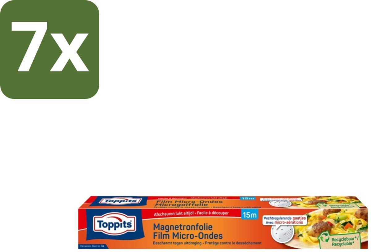 Toppits – Magnetronfolie – 15 m - Bulkverpakking - 7 stuks