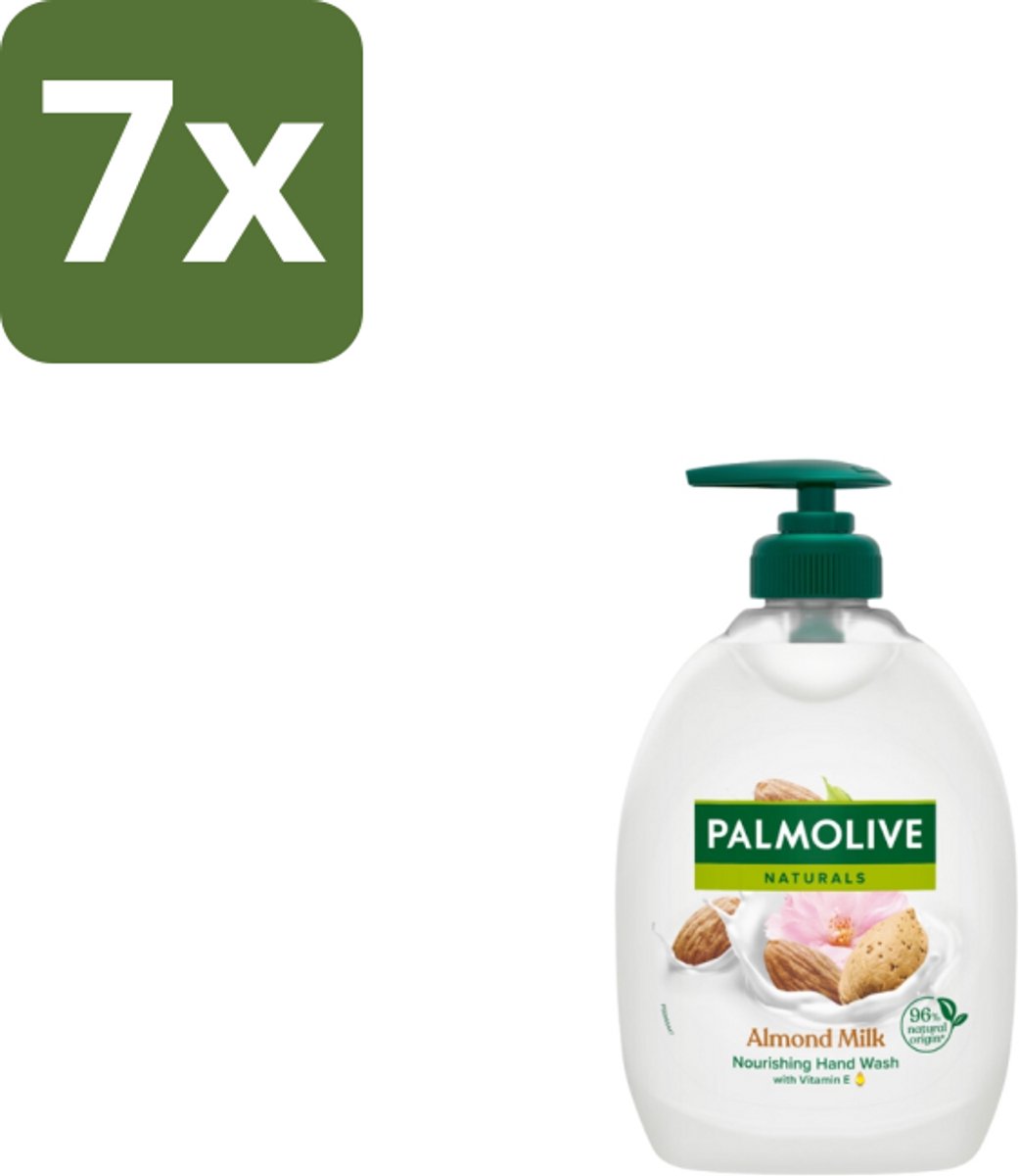 Palmolive - Handzeep - Met Pomp - Almond Milk - 500ml - Bulkverpakking - 7 stuks