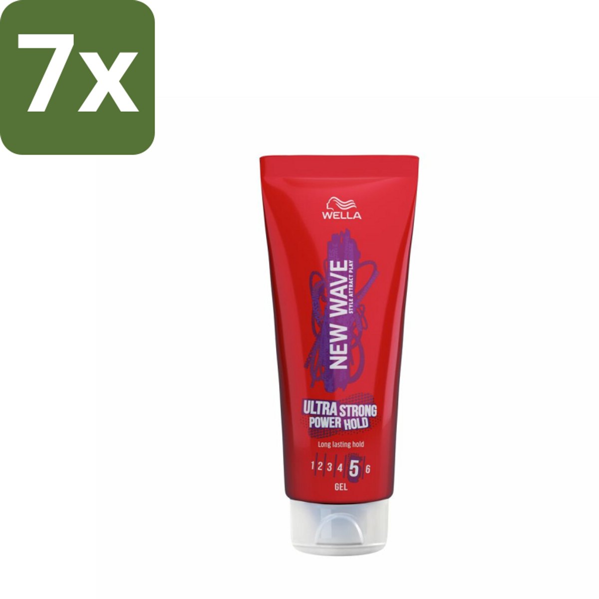 Wella – New Wave Ultra Strong Power Hold – Haargel – 200 ml - Bulkverpakking - 7 stuks