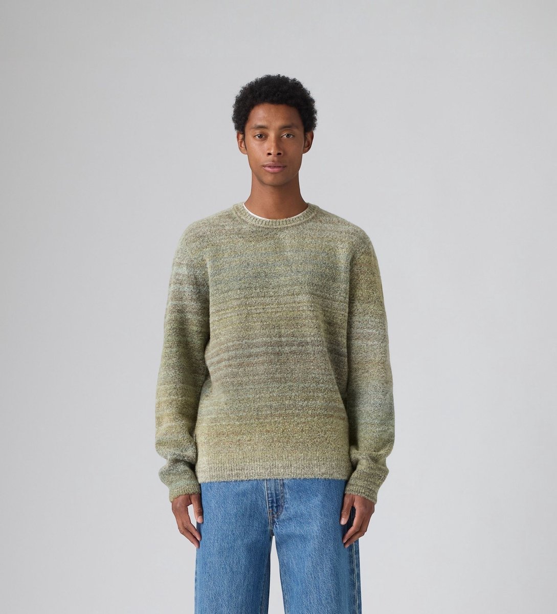 Levi's Groene Presidio bouclé trui