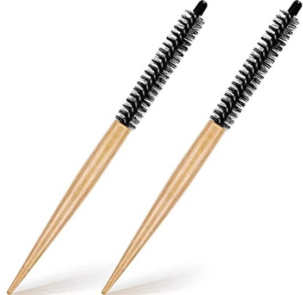 Set van 2 Kleine Ronde Haarborstels en Styling Accessoires voor Fijn Haar