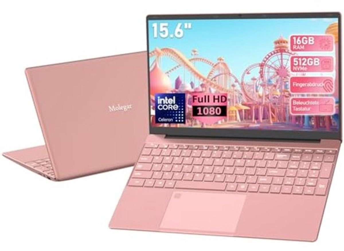 15.6 Inch FHD Laptop, 16GB RAM, 1TB SSD, Quad-Core Processor, Backlit Keyboard, Fingerprint Reader - Ideal for Business and Study