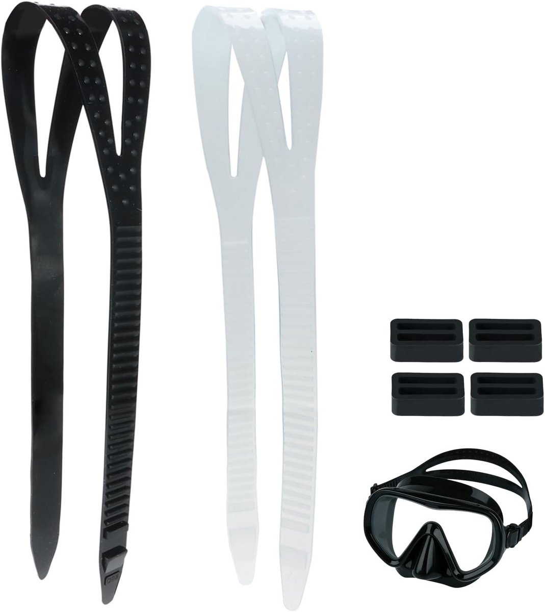 Diving Mask Band Set van 2 Stuks, Siliconen Vervangband voor Duikbril, Universele Snorkelband voor Duiken en Zwemmen