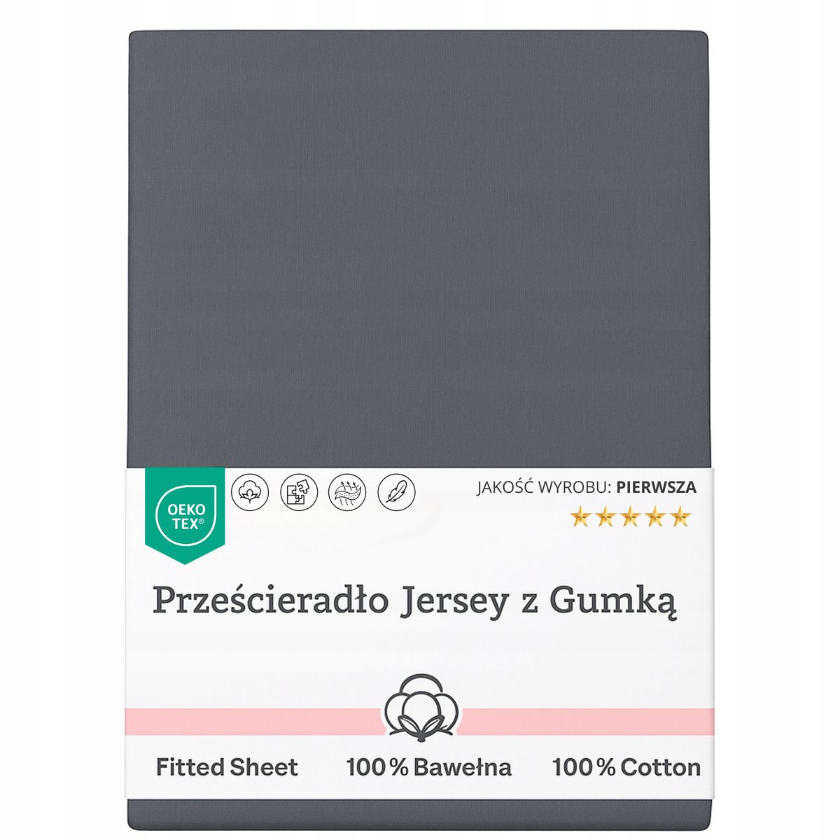 Hoeslaken Jersey Katoen 140x200cm met Elastiek, 25cm Hoog
