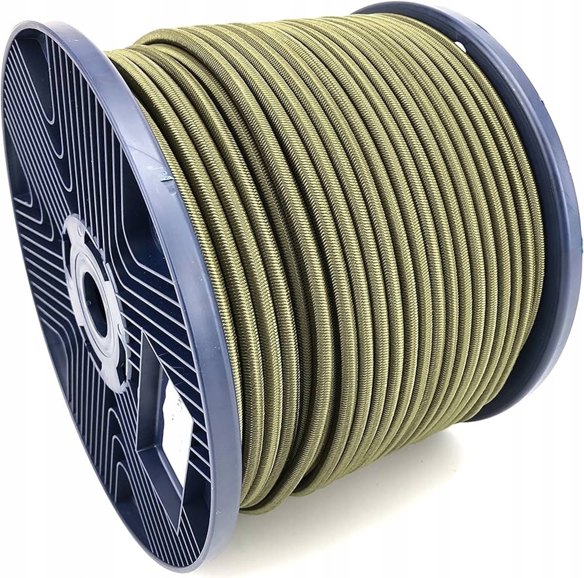 Sterke 8mm Khaki Elastische Koord - Militaire Groen