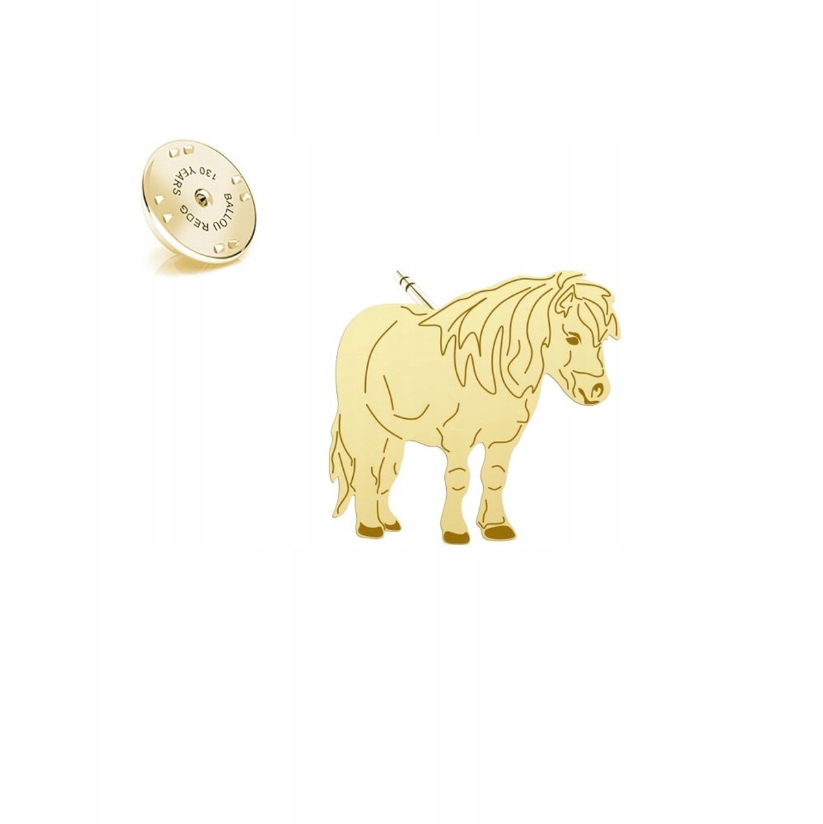 Gold Shetland Pony Speld 925 Zilver, Dames Sieraden, Cadeau