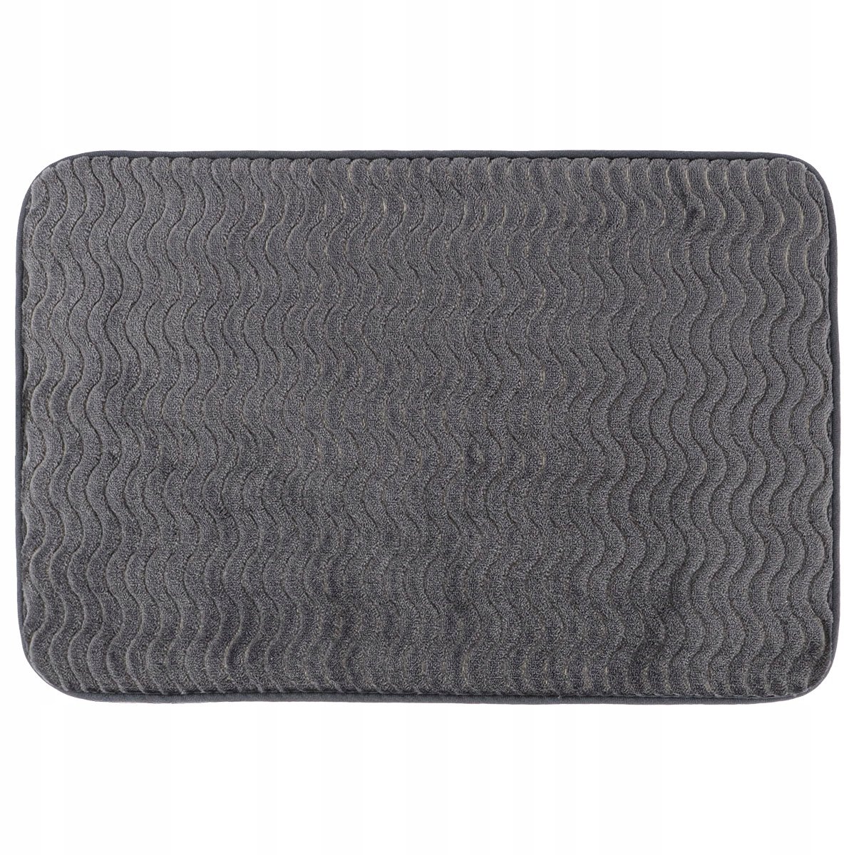 Grijze badmat 40x60cm - Antislip, zacht en decoratief