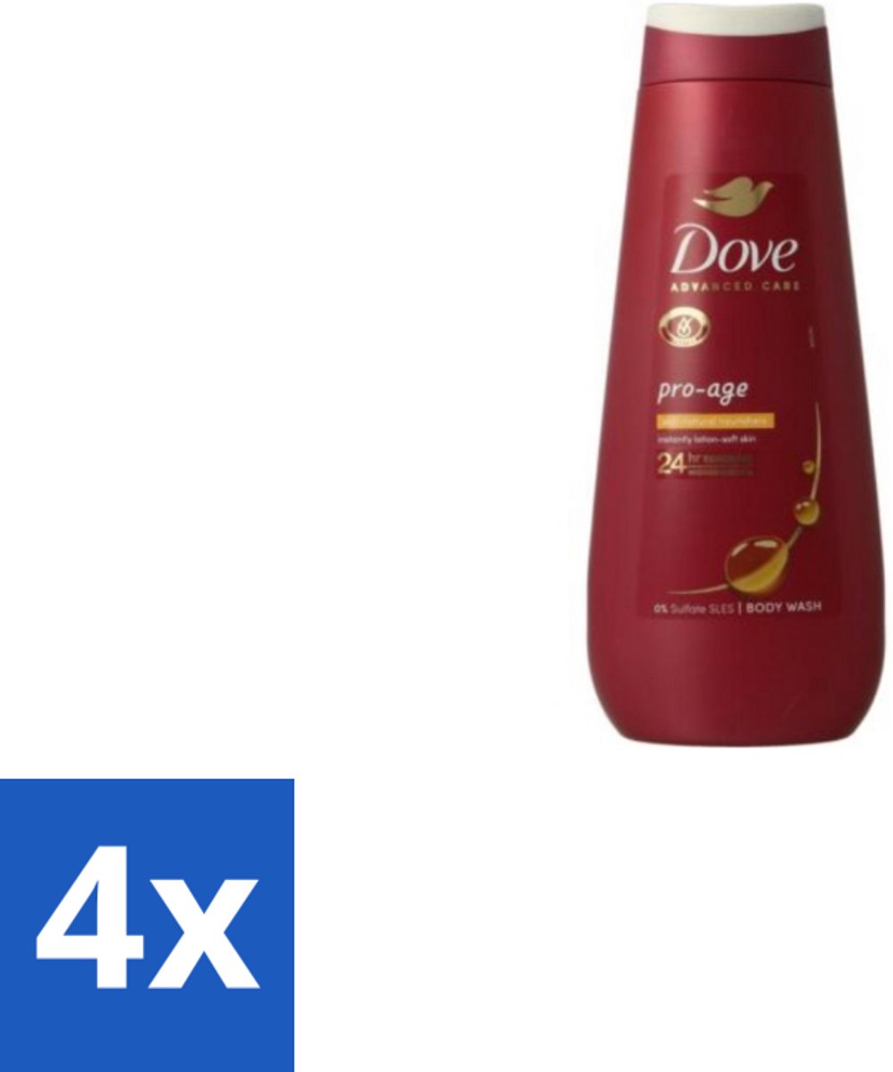 Dove – Douchegel – Pro Age Body Wash – 400 ml - Voordeelverpakking - 4 stuks