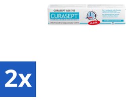 2 x Curasept Gel-Tandpasta 0,05% CHX 75 ml - Tandpasta - Antibacteriële Tandpasta - Chloorhexidine - Tandvleesbescherming - Plaquevoorkomend