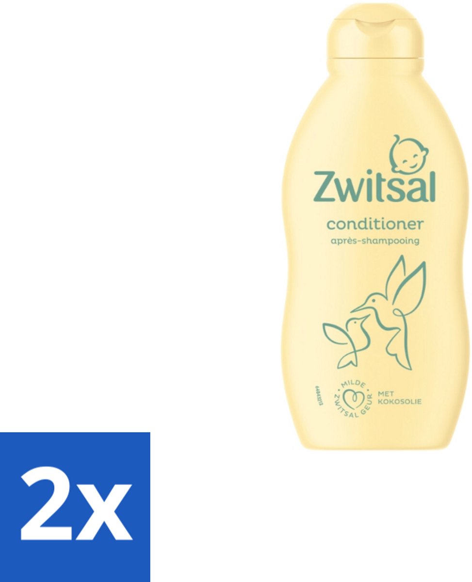 2 x Zwitsal Conditioner 200 ml - Babyhaartje Verzorging - Zwitsal Conditioner - Baby Haar Verzorging - Anti-prik Conditioner - Kokosolie Conditioner