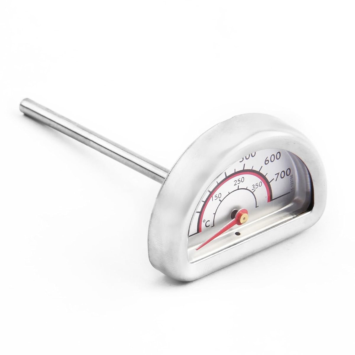 Nauwkeurige RVS Oventhermometer voor Grill en BBQ met 7 cm Sonde, Koken van 0°C tot 400°C voor Perfecte Bakresultaten en Temperatuurmeting