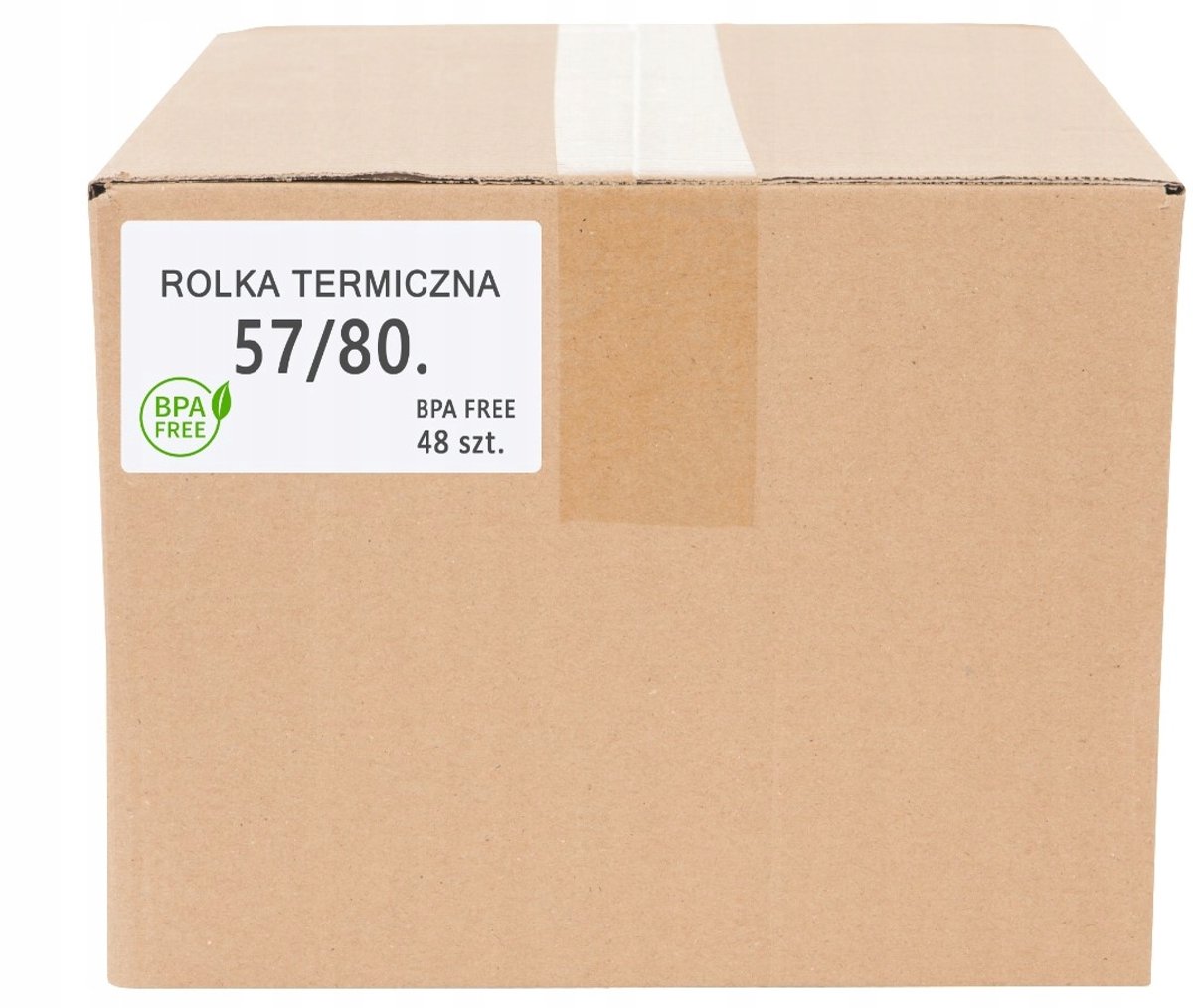 Thermische kassarollen 57x80mm - 48 stuks per doos