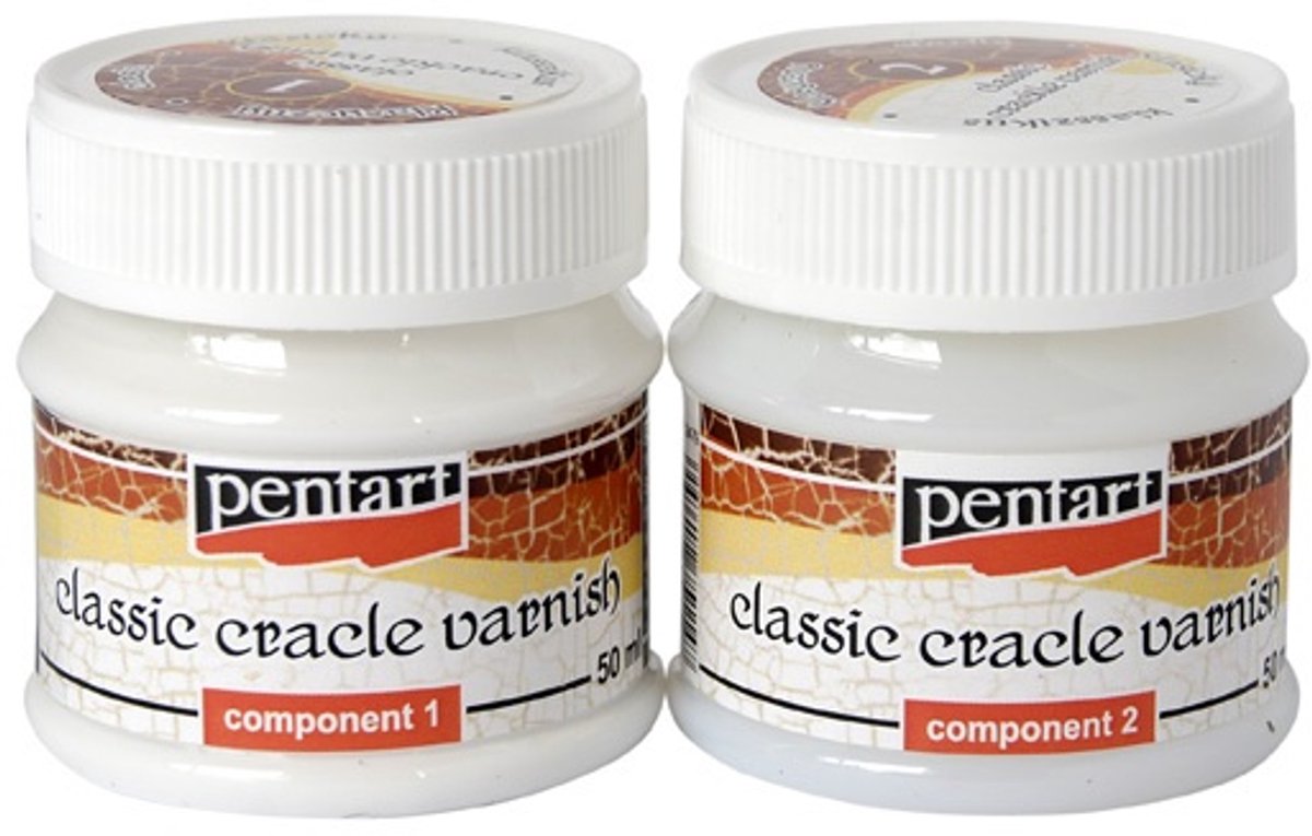 Pentart Classic 2-Step Crackle Varnish 2 x 50 ml.