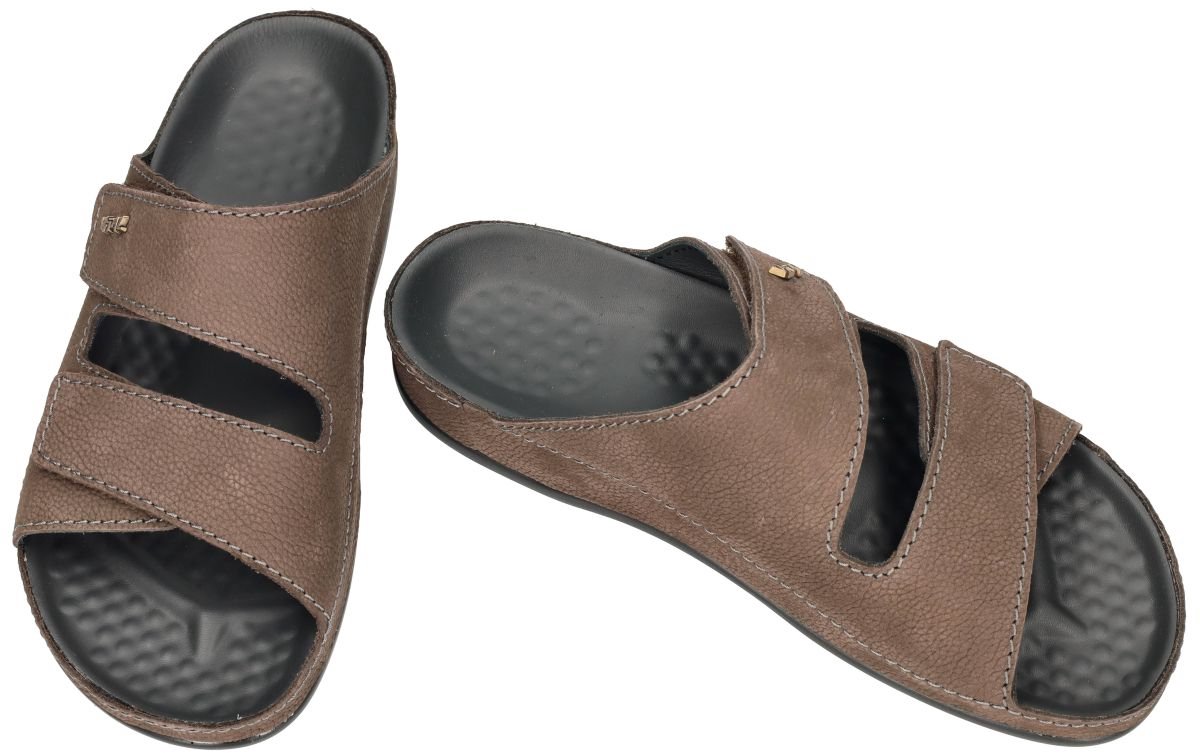 Vital -Heren - bruin donker - pantoffels & slippers - maat 42
