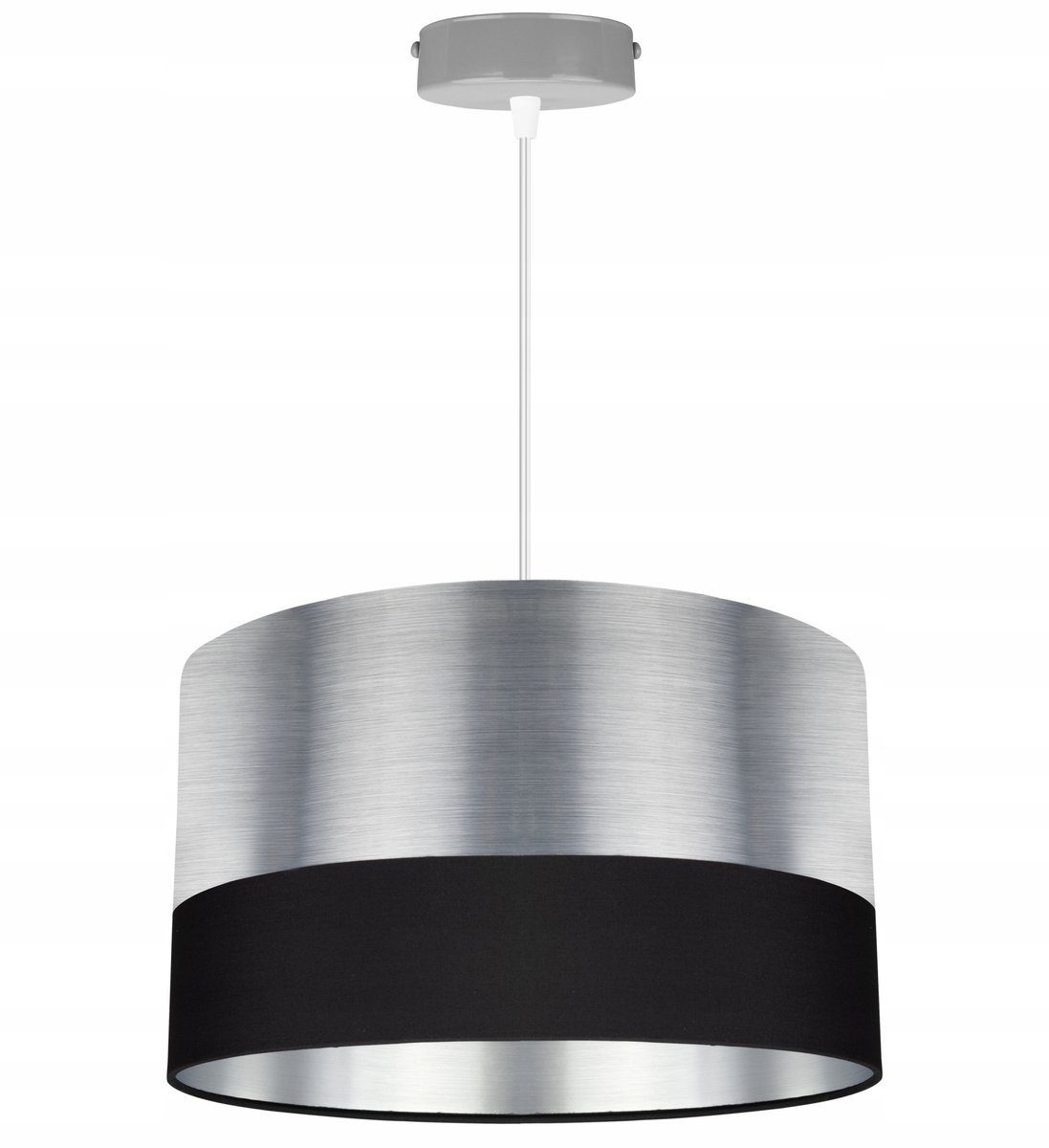Moderne hanglamp met chromen kap - E27 fitting
