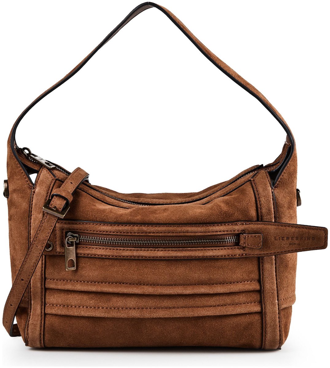 LIEBESKIND BERLIN Leren schoudertas Delia Crossbody Bag Brown bruine