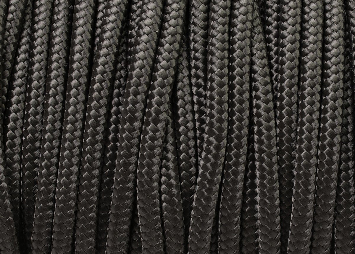 Zwarte Polypropyleen Touw Gevlochten 10mm - 15m