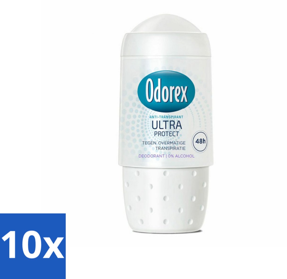 10 x Odorex Deodorant Roller Ultra Protect 50 ml - Deodorant Roller - Zweetbestendig - Huidverzorgend - Alcoholvrij - Dermatologisch Goedgekeurd