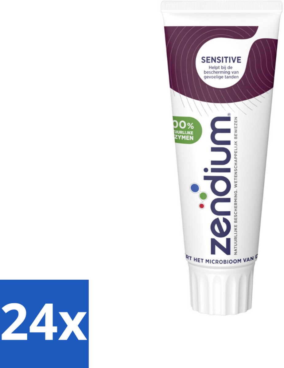 Zendium Tandpasta Sensitive 75 ml - Voordeelverpakking - 24 stuks