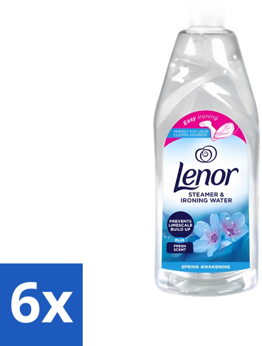 6 x Lenor - Strijkwater - Spring Awakening - Textielverfrisser - 1000 ml - Strijkwater - Textielverfrisser - Wasgoed - Frisheid - Kleding
