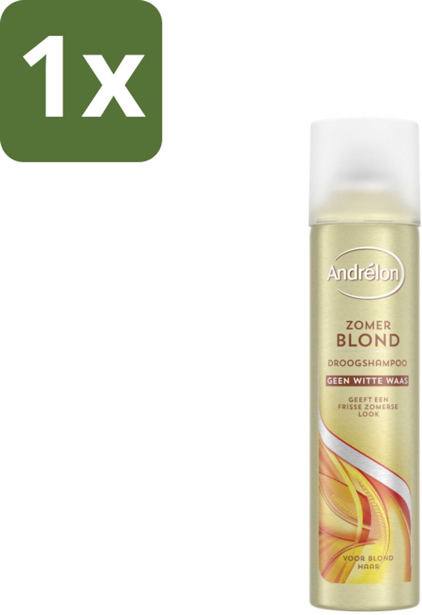 1 x Andrélon Droogshampoo Zomer Blond 245 ml - Zomerblond - Droogshampoo - Blond Haar - Vet Absorberend - Fris Haar