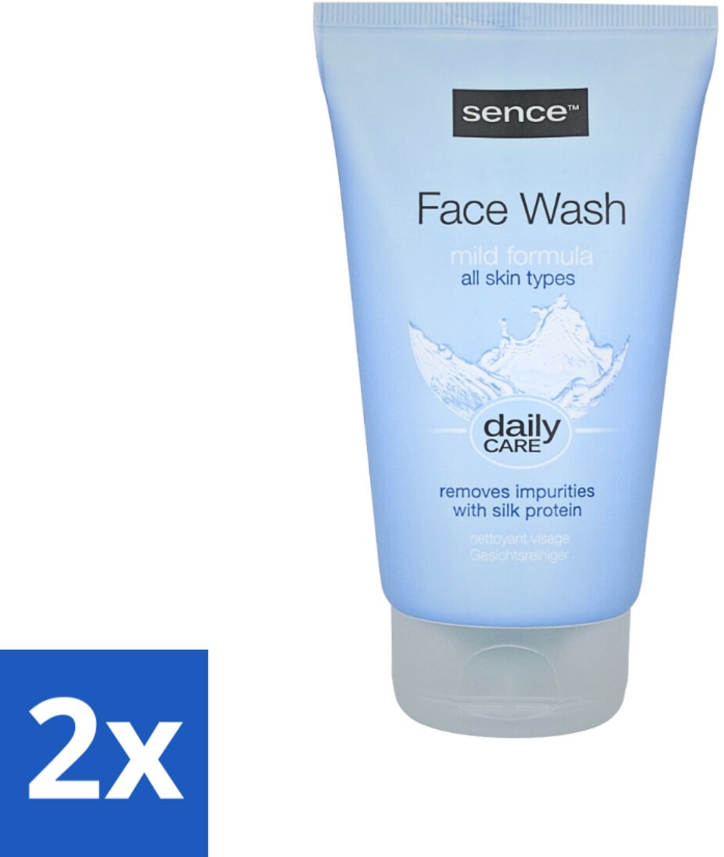 2 x Sence - Alle Huidtypes - Face Wash - Verfrissend - 150 ml - Face Wash - Huid Reinigen - Huid Verzorgen - Huid Verzorging - Huidtype