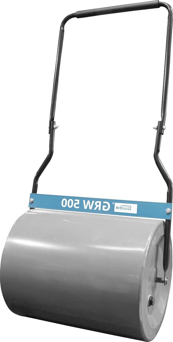 Gazonwals - Graswals Tuinwals - Gazon Egaliseren - Metalen Behuizing Schraaprail - 40 x 56 x 117.5 cm - Blauw Grijs