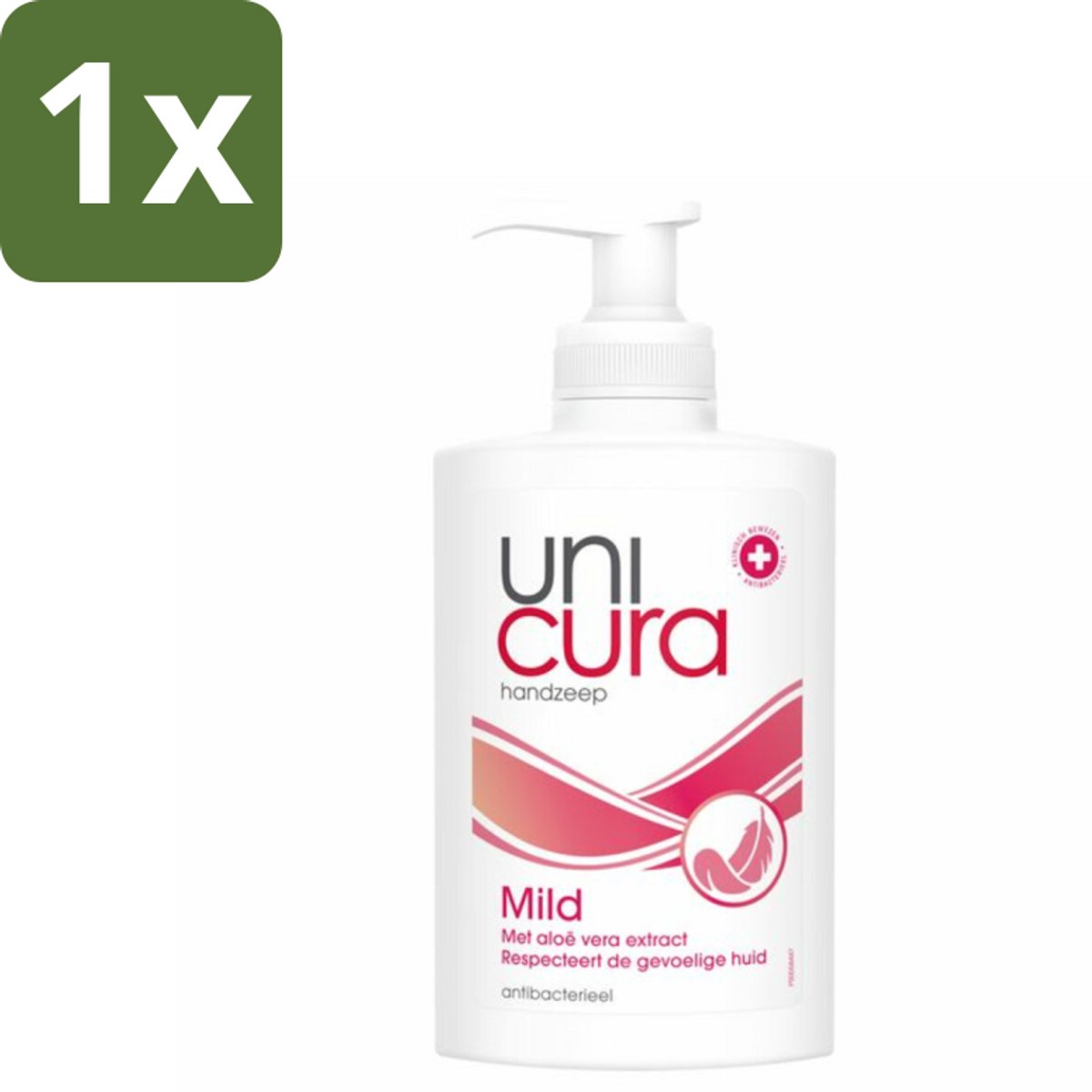 1 x Unicura Vloeibare Handzeep Mild 250 ml - Handzeep - Antibacterieel - Mild - Hygiëne - Handen Reinigen