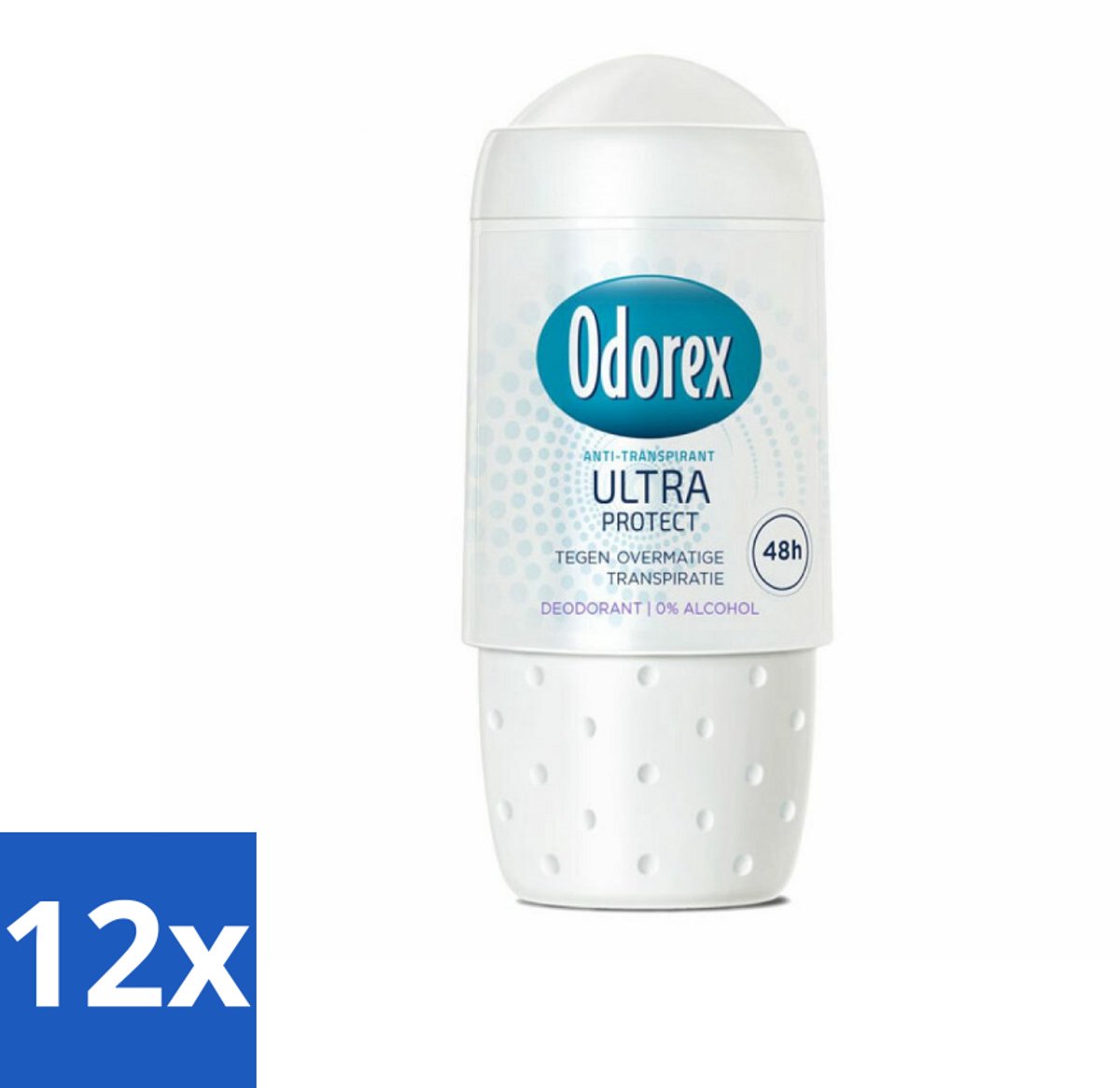 12 x Odorex Deodorant Roller Ultra Protect 50 ml - Deodorant Roller - Zweetvermindering - Okselbescherming - Huidverzorging - Alcoholvrij