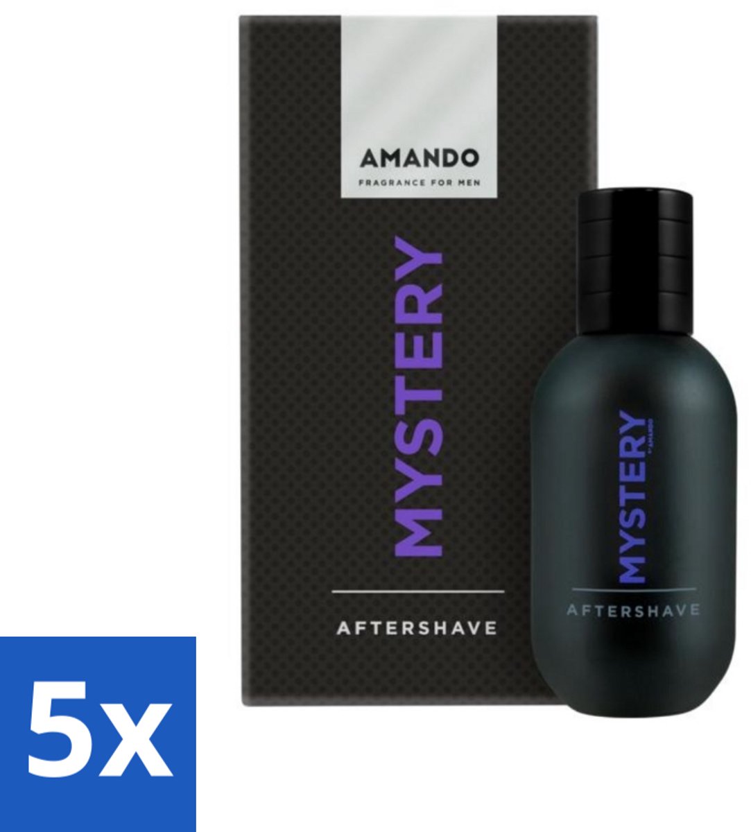Amando Mystery Aftershave 50 ml - Bulkverpakking - 5 stuks