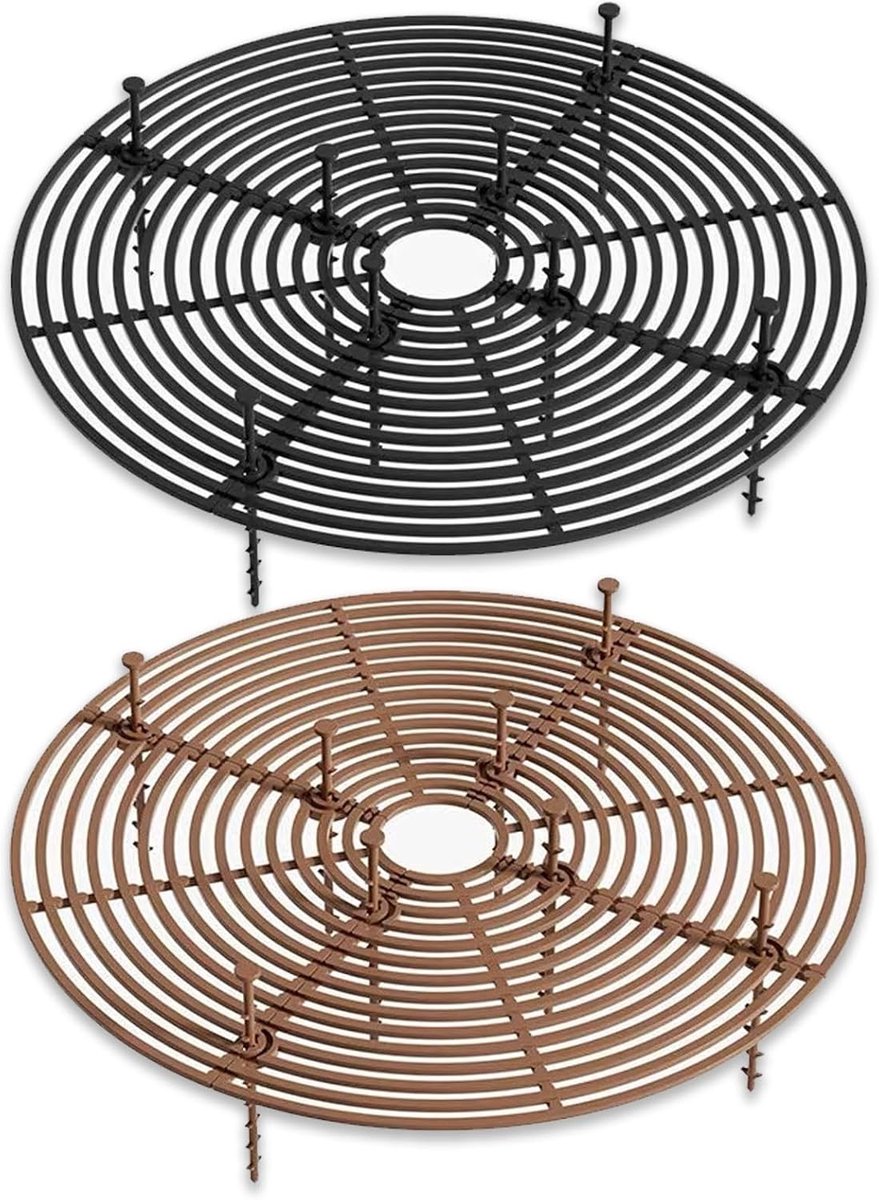 Plantbescherming voor katten, 2 stuks plantpotroosters voor bloempotten tot 30 cm, grondbescherming en kattenafschrikking