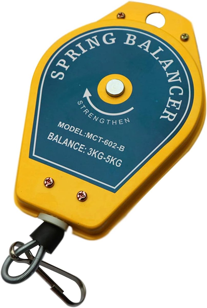 Retractable Spring Screwdriver met Hangende Moersleutel en Stalen Draad, Meetgereedschap tot 3 kg voor Precisiewerk