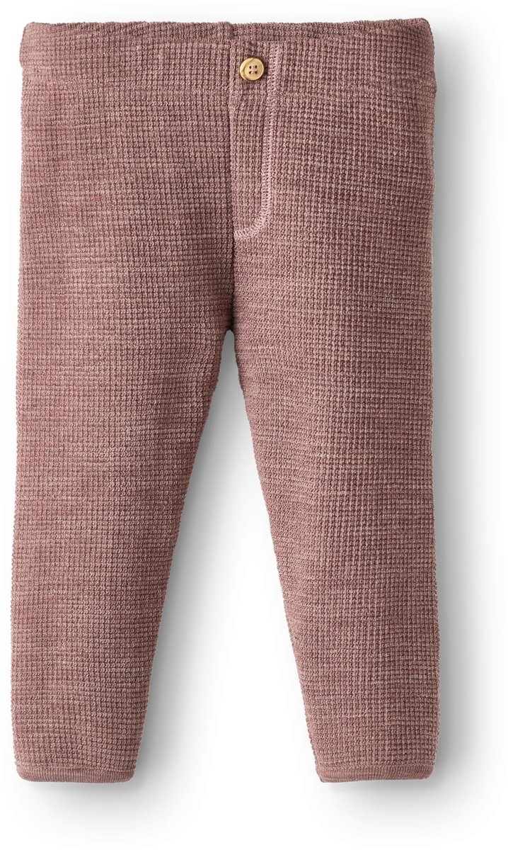 Elzusha - Merino Wol Babybroek - Wafelpatroon - Blusher Blend