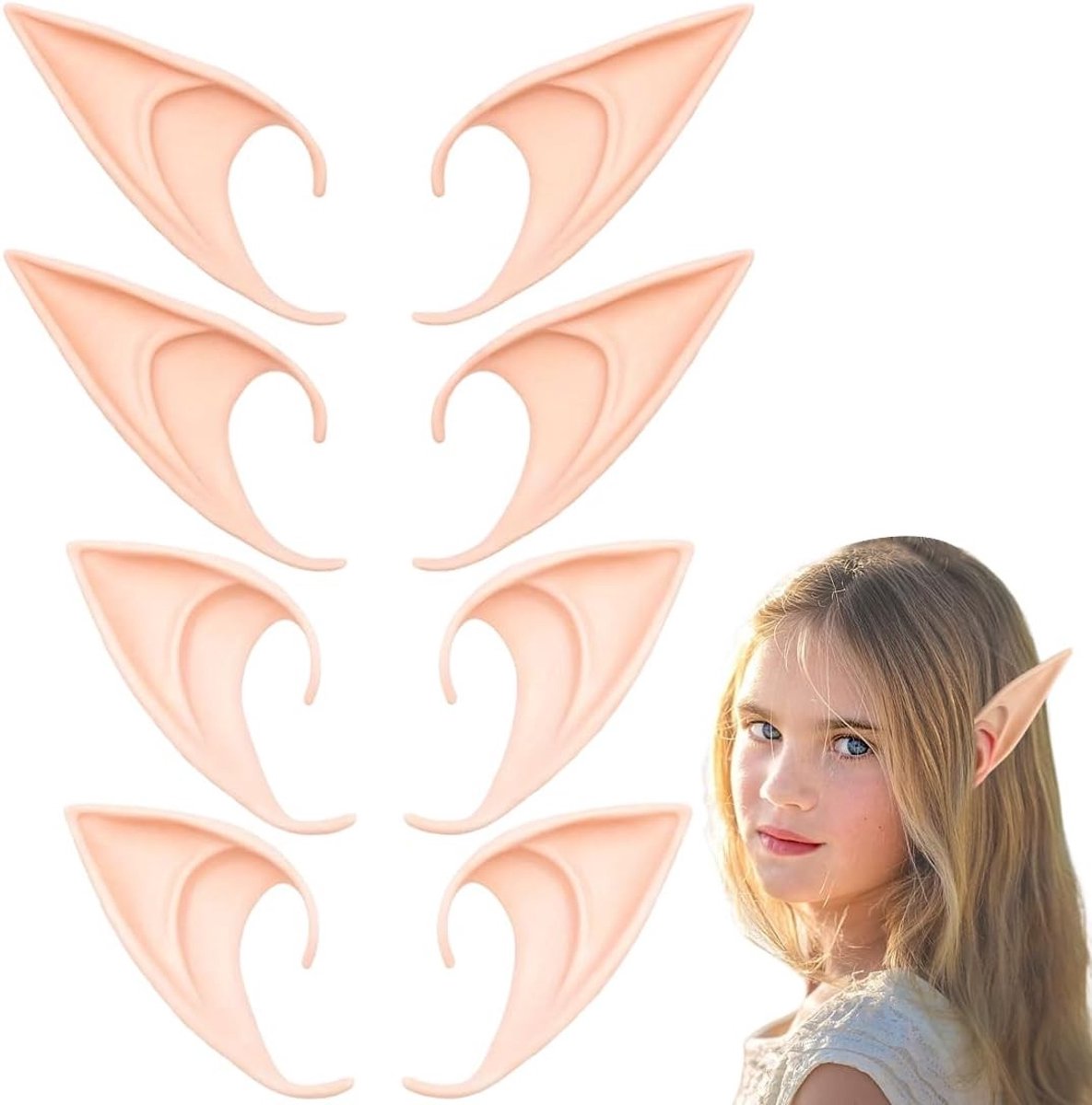 Zachte latex elf oren voor kinderen en volwassenen - Cosplay accessoires voor kerst, Halloween en carnaval feestdecoraties