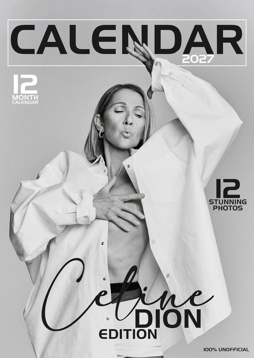 Celine Dion A3 Kalender 2027