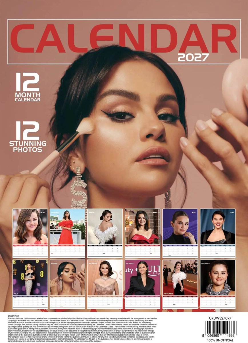 Selena Gomez A3 Kalender 2027
