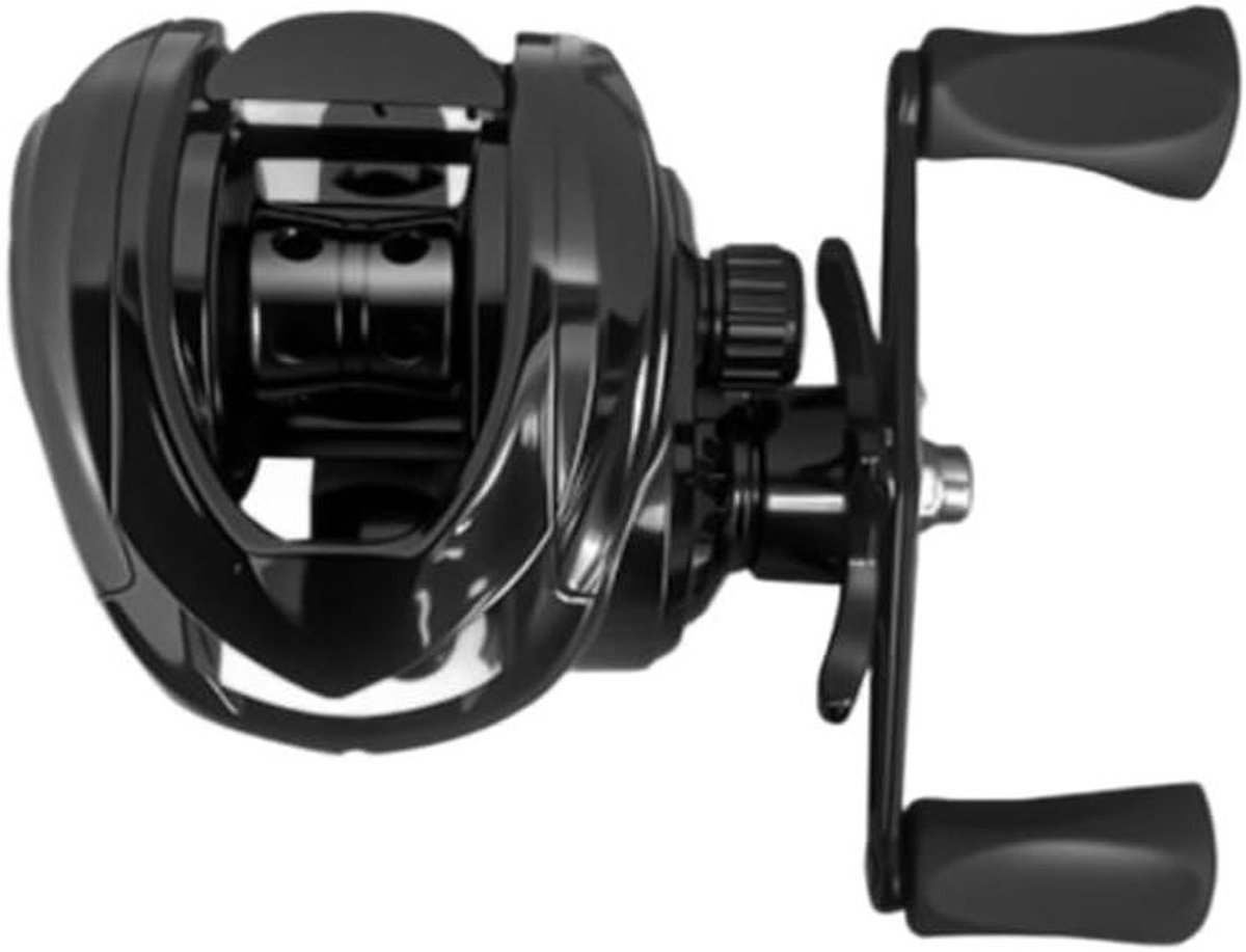 Vismolen - Haspel - Zoetwatervissen - Metalen frameconstructie - 10 kg remkracht - Zwart