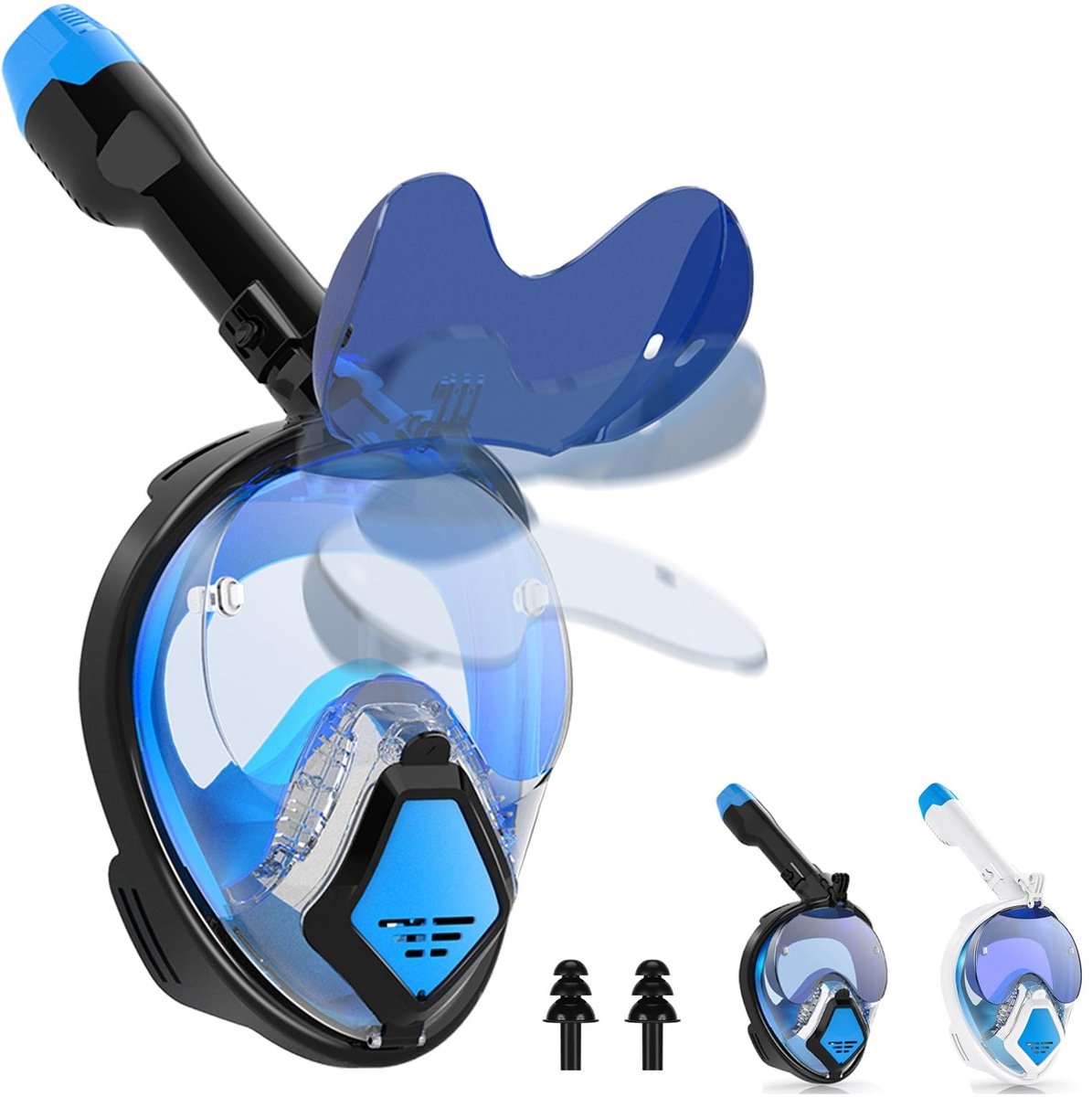 Elzusha - Snorkelmasker voor Volwassenen met Panoramisch Zicht
