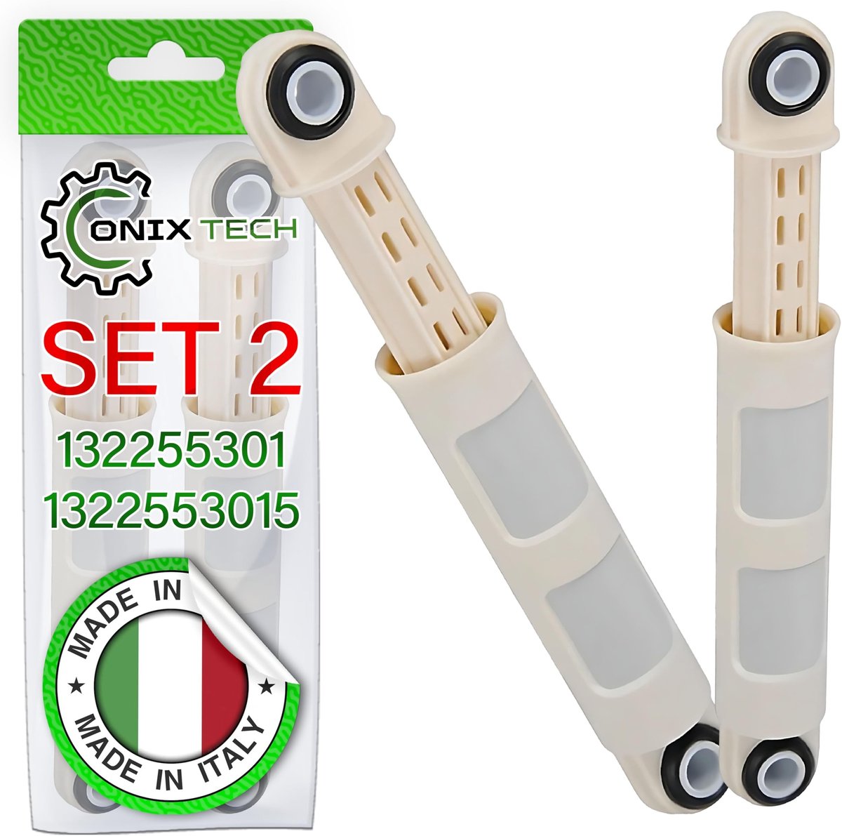 Elzusha - Set van 2 Schokdempers voor Wasmachine 215 mm - 300 mm
